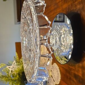 Vintage Godinger Crystal Cake Stand